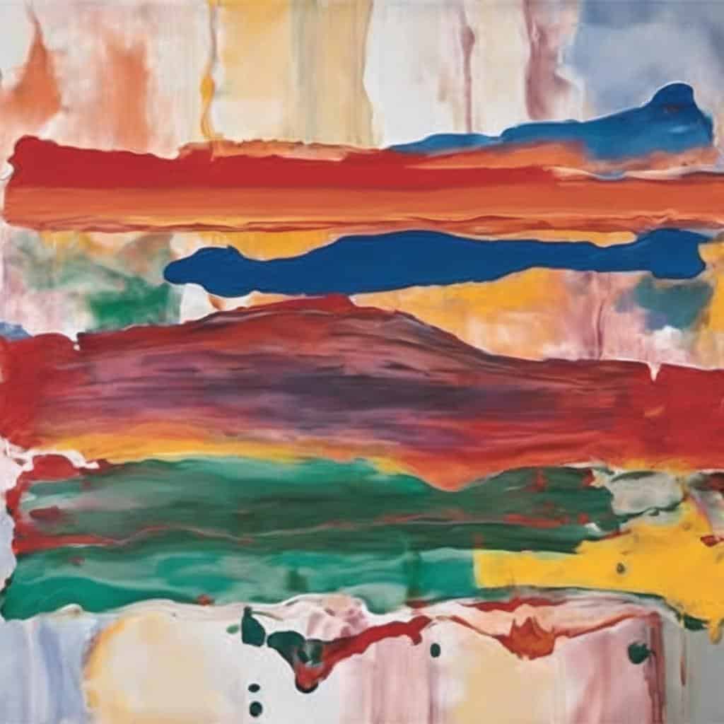 Ζωγραφιά με γραμμές και κίνηση σε ζωντανά χρώματα, αποτυπώνοντας την ενέργεια της γραμμής και της κίνησης, ιδανική για την τέχνη και την δημιουργικότητα.